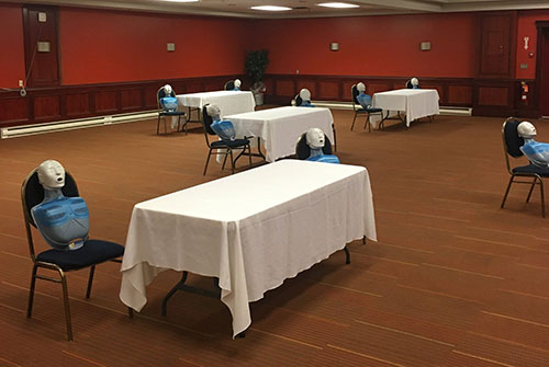 first aid training recertification and refresher course area